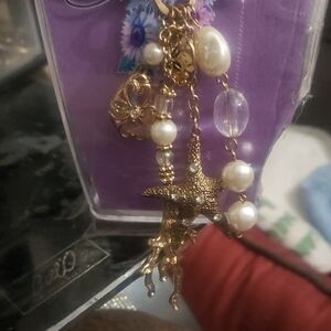 Gold Starfish Charm Bracelet